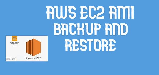 AWS EC2 AMI backup and restore