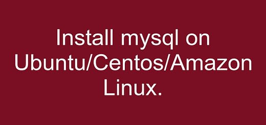 Install mysql ubuntu