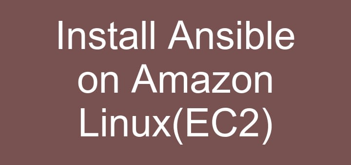 install Ansible on Amazon Linux