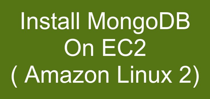 Install MongoDB on EC2