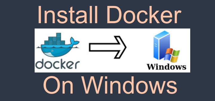 Install docker on windows